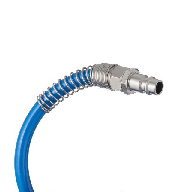 Шланг спиральный полиуретановый с быстроразъемными соединениями 10 м, 6,5*10 мм INTERTOOL PT-1711