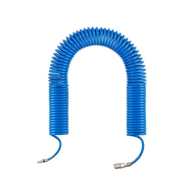 Шланг спиральный полиуретановый с быстроразъемными соединениями 20 м, 6,5*10 мм INTERTOOL PT-1713