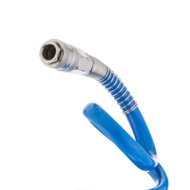 Шланг спиральный полиуретановый 8*12 мм, 20м с быстроразъемными соединениями INTERTOOL PT-1718