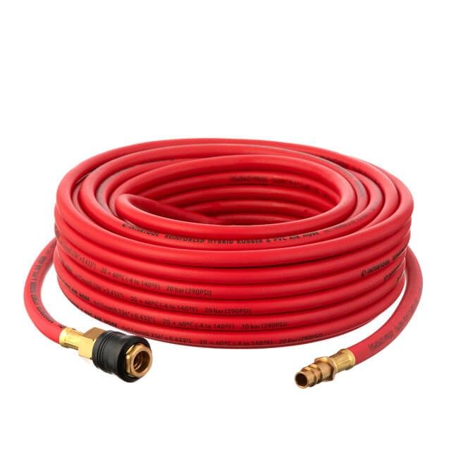 Шланг гибридный, профессиональный STORM, 20 атм, 20 м, 6*11 мм, с латунными быстроразъемными соединениями INTERTOOL PT-1762