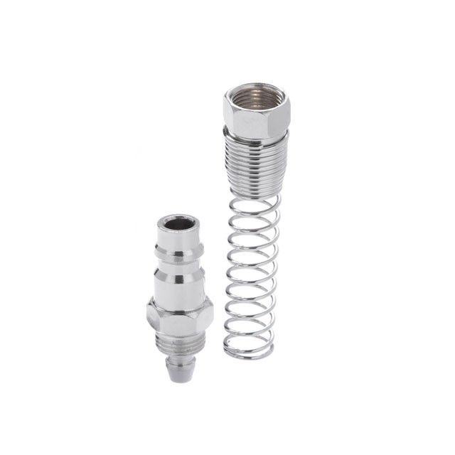 Переходник с пружиной со спирального или прямого шланга 5,5×8 мм на ответную часть быстроразъемного соединения INTERTOOL PT-1835