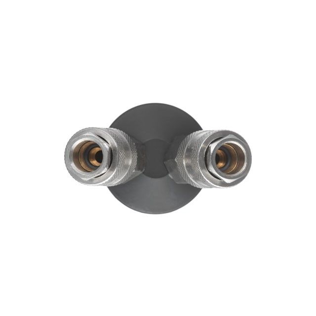 Разветвитель воздуха 1/4" на 2 выхода, V-образный, быстроразъемные соединения, 10 бар INTERTOOL PT-1852