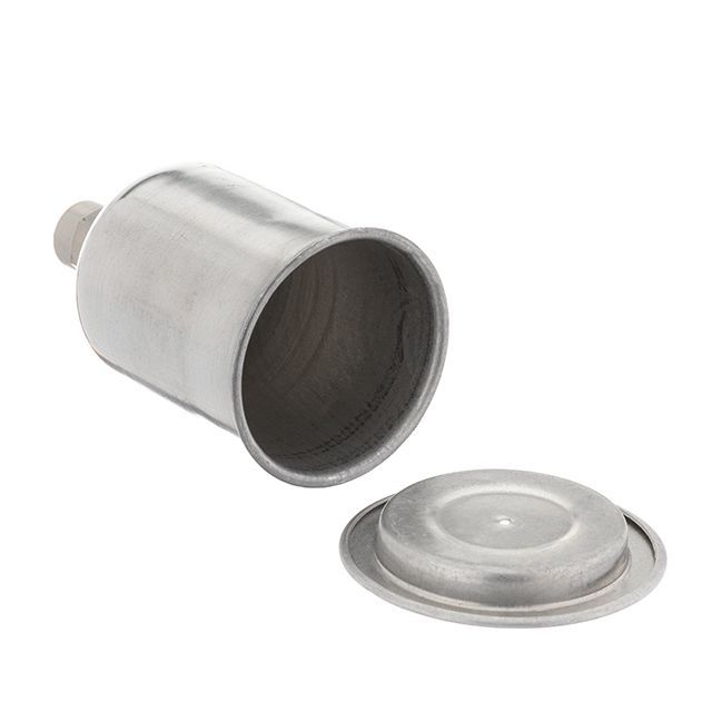 Бачок металлический для HVLP мини с внутренней резьбой M14x1, 125 мл INTERTOOL PT-1903