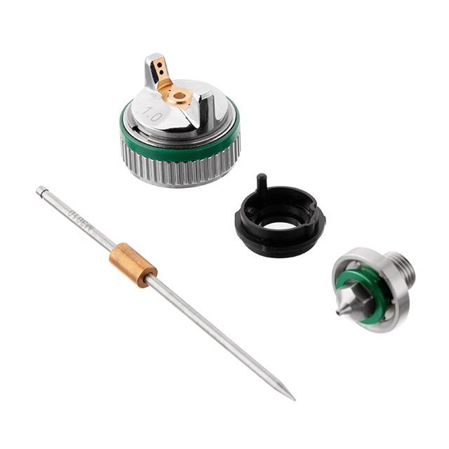 Комплект форсунки 1,0 мм для краскопульта HVLP II мини PT-0128 (дюза, воздушная головка, игла) INTERTOOL PT-2106