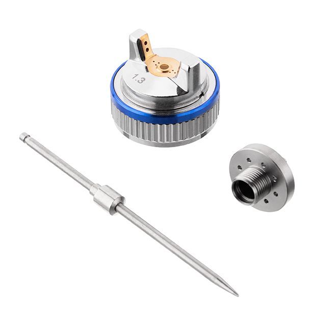 Комплект форсунки 1,3 мм для краскопультов HVLP II: PT-0100, РТ-0105, РТ-0105D (дюза, воздушная головка, игла) INTERTOOL PT-2113