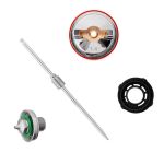 Комплект форсунки 1,4 мм для краскопультов HVLP II: PT-0100, РТ-0105, РТ-0105D (дюза, воздушная головка, игла) INTERTOOL PT-2114