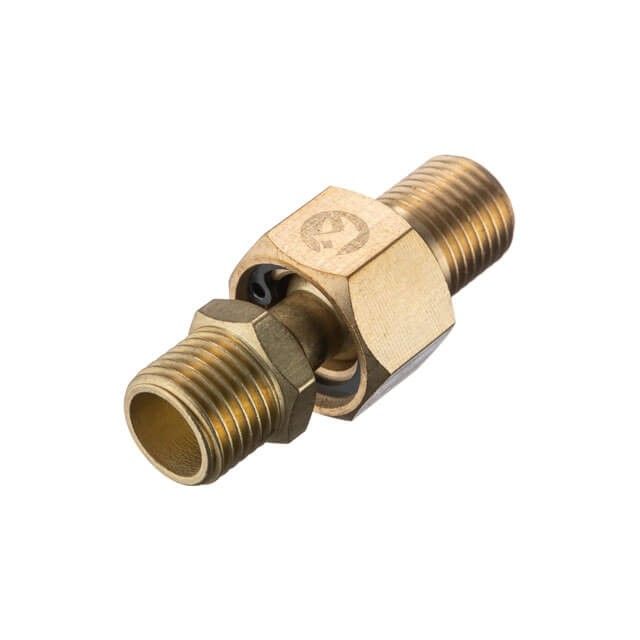 Шарнир поворотный, наружная резьба 1/4"-1/4", латунь, STORM INTERTOOL PT-2208