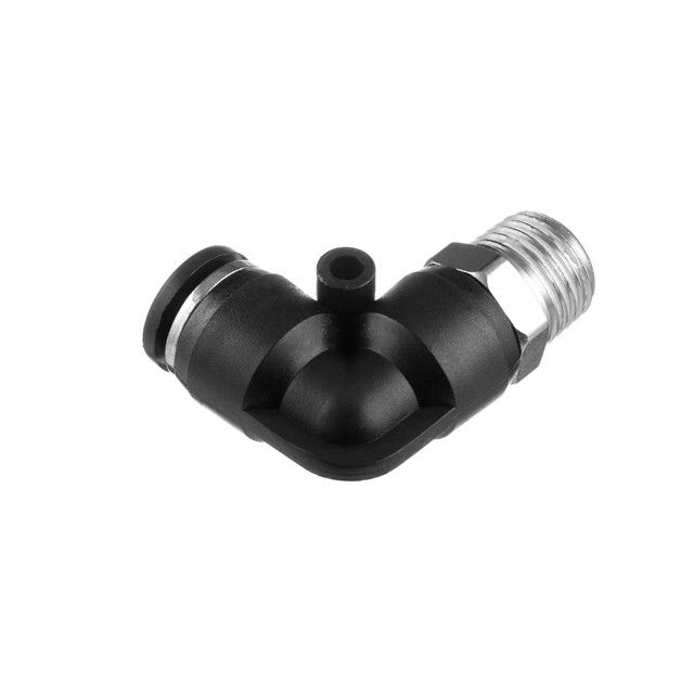 Цанговое соединение L-образное для полиуретановых и др. шлангов 8 мм, 1/4" нар. резьба INTERTOOL PT-2332