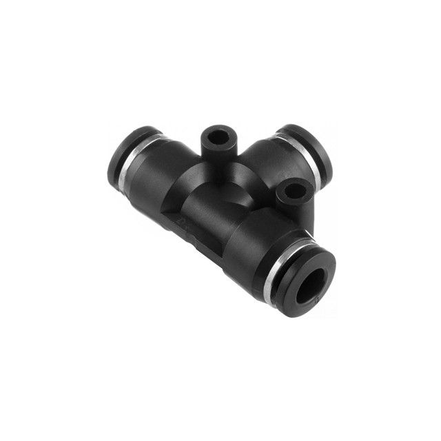 Цанговое соединение T-образное для полиуретановых и др. шлангов 6 мм INTERTOOL PT-2346