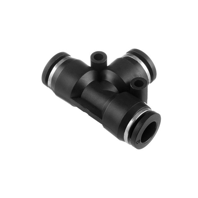 Цанговое соединение T-образное для полиуретановых и др. шлангов 8 мм INTERTOOL PT-2347