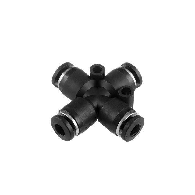 Цанговое соединение Х-образное для полиуретановых и др. шлангов 4 мм INTERTOOL PT-2365