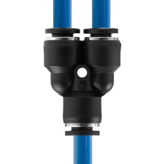 Цанговое соединение Y-образное для полиуретановых и др. шлангов 6 мм INTERTOOL PT-2371