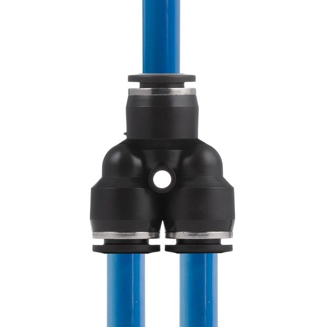 Цанговое соединение Y-образное для полиуретановых и др. шлангов 10 мм INTERTOOL PT-2373