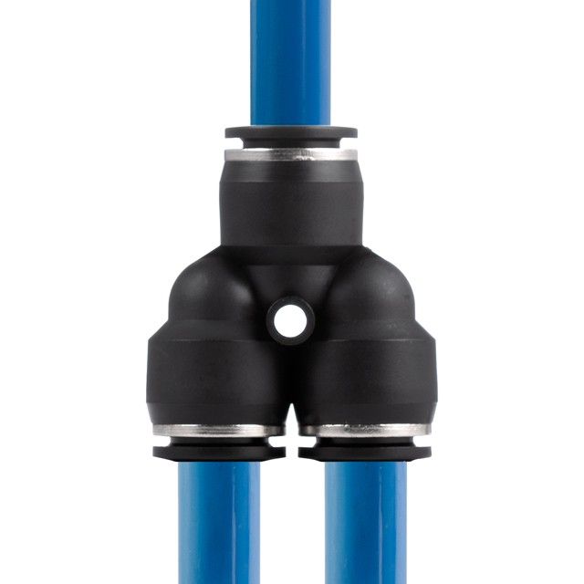 Цанговое соединение Y-образное для полиуретановых и др. шлангов 12 мм INTERTOOL PT-2374