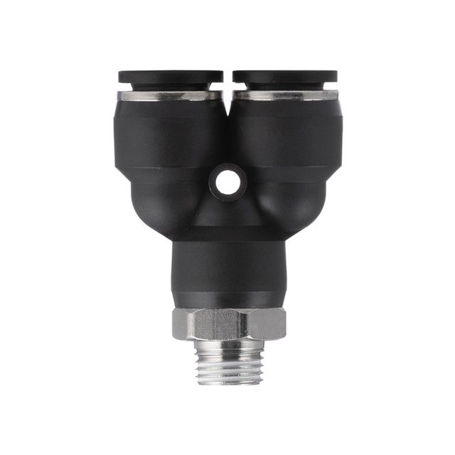 Цанговое соединение Y-образное для полиуретановых и др. шлангов 12*12 мм, 1/4" нар. резьба INTERTOOL PT-2379