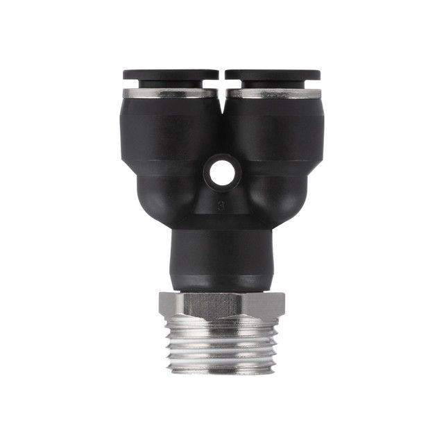 Цанговое соединение Y-образное для полиуретановых и др. шлангов 10*10 мм, 1/2" нар. резьба INTERTOOL PT-2388