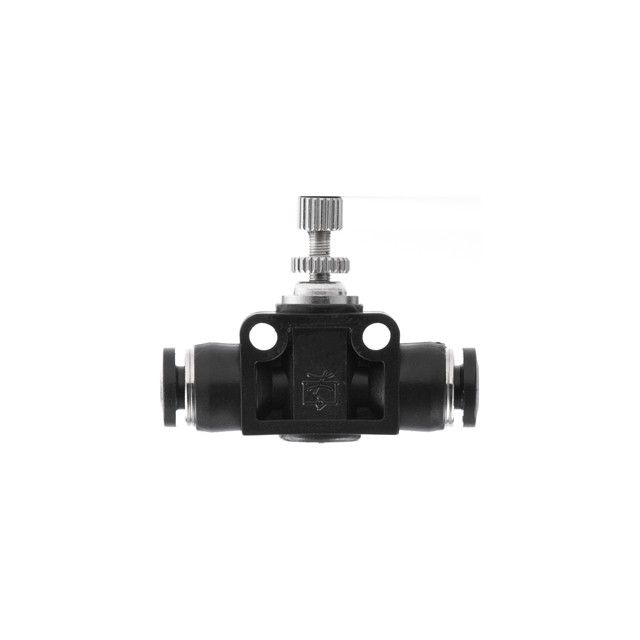 Цанговое прямое соединение с регулятором, для полиуретановых и др. шлангов 4*4 мм INTERTOOL PT-2395