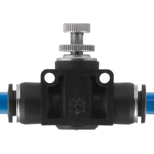 Цанговое прямое соединение с регулятором, для полиуретановых и др. шлангов 10*10 мм INTERTOOL PT-2398