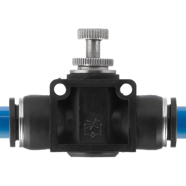 Цанговое прямое соединение с регулятором, для полиуретановых и др. шлангов 12*12 мм INTERTOOL PT-2399