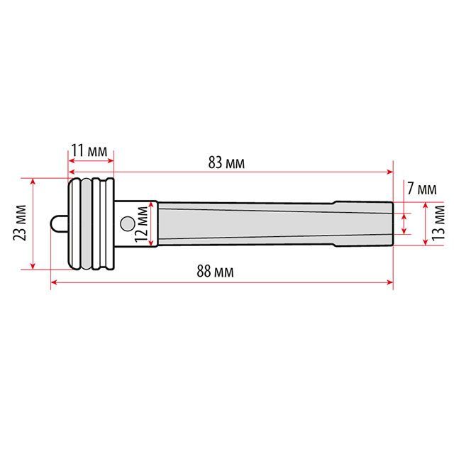 Боек к пневмостеплеру под скобу 12.8x16 мм INTERTOOL PT-8101