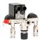 Прессостат 220 В в сборе (прессостат, редуктор, 2 манометра, предохранительный клапан, два выхода) INTERTOOL PT-9094