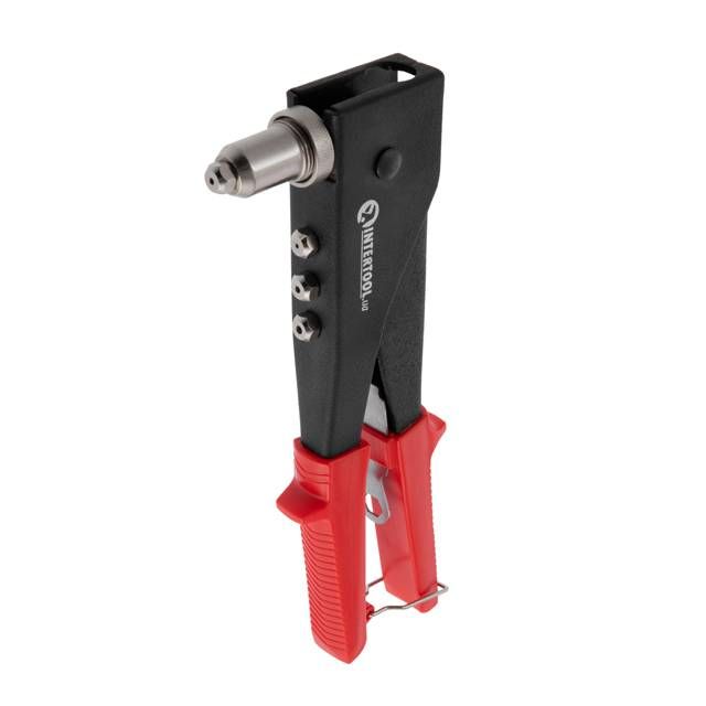 Пистолет заклепочный поворотный на 90°, диаметр заклепки 3,2; 4; 4,8 мм INTERTOOL RT-0002