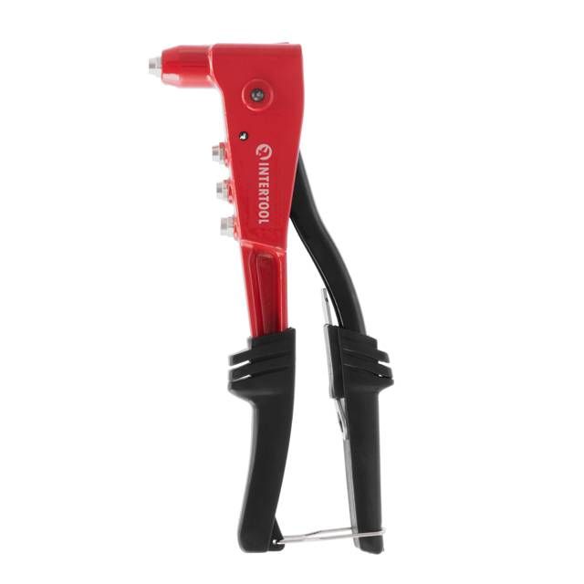 Пистолет заклепочный, литой корпус, диаметр заклепки 2.4; 3.2; 4; 4.8 мм INTERTOOL RT-0006