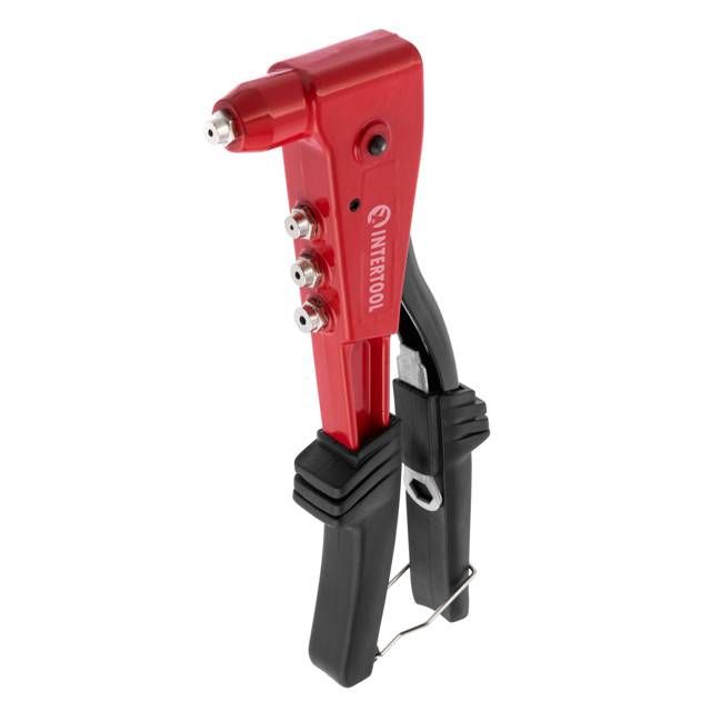 Пистолет заклепочный, литой корпус, диаметр заклепки 2.4; 3.2; 4; 4.8 мм INTERTOOL RT-0006