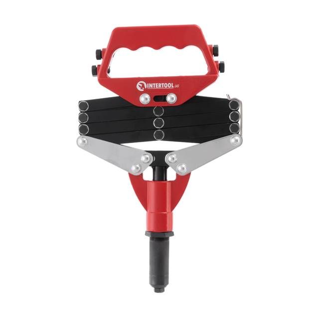 Пистолет заклепочный со складным механизмом 800 мм, диаметр заклепки 2.8; 3.2; 4; 4.8 мм INTERTOOL RT-0007