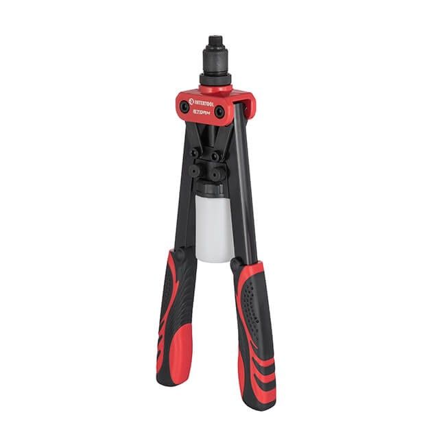 Пистолет заклепочный двуручный 330 мм, диаметр заклепки 3.2; 4; 4.8 мм, STORM INTERTOOL RT-0017