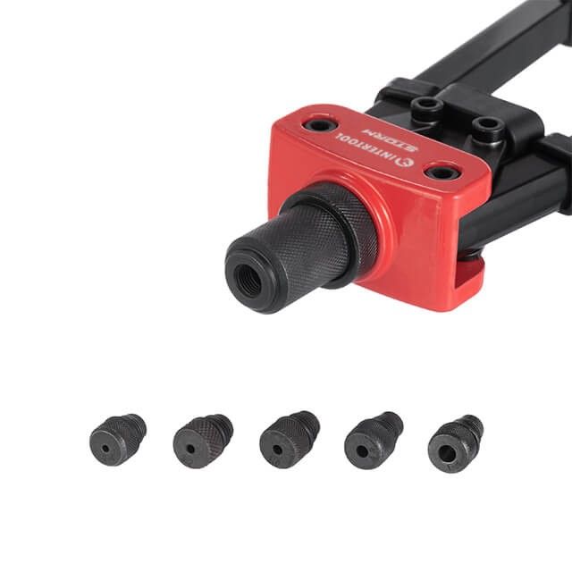 Пистолет заклепочный двуручный 360 мм, диаметр заклепки 2.4; 3.2; 4; 4.8; 6.4 мм, STORM INTERTOOL RT-0018