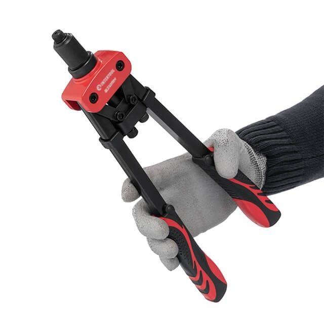 Пистолет заклепочный двуручный 360 мм, диаметр заклепки 2.4; 3.2; 4; 4.8; 6.4 мм, STORM INTERTOOL RT-0018