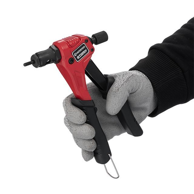 Пистолет заклепочный для резьбовых заклепок 200 мм, M3; M4; M5; M6, STORM INTERTOOL RT-0019