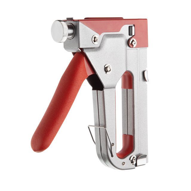 Степлер строительный под скобу, обрезиненная рукоятка INTERTOOL RT-0102