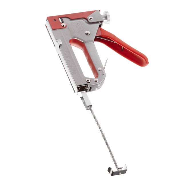 Степлер строительный под скобу, обрезиненная рукоятка INTERTOOL RT-0102