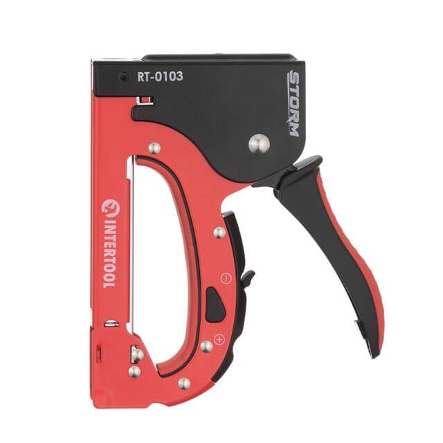 Степлер строительный под скобу, STORM INTERTOOL RT-0103
