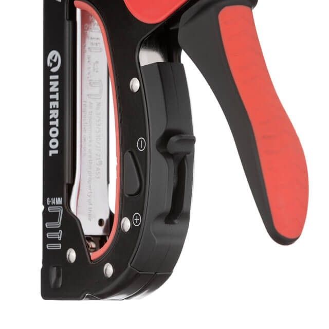 Степлер строительный 3 в 1, под скобы, гвозди, шпильки, STORM INTERTOOL RT-0104