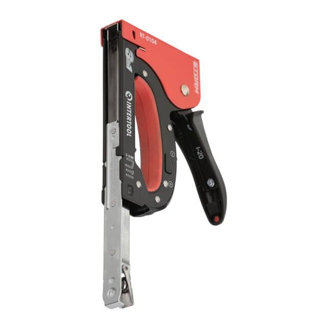Степлер строительный 3 в 1, под скобы, гвозди, шпильки, STORM INTERTOOL RT-0104