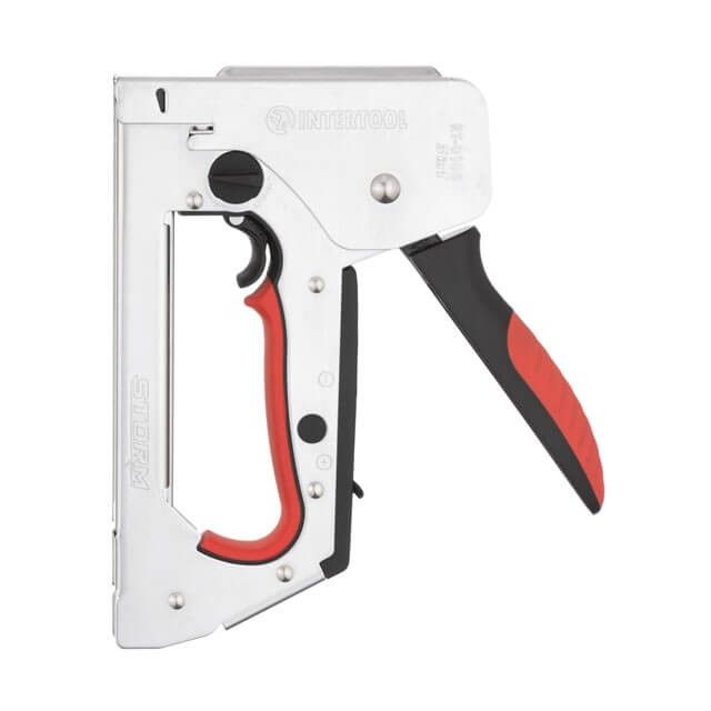 Степлер строительный 3 в 1, функция Trigger Mode, под скобу, гвоздь, шпильку, STORM INTERTOOL RT-0105