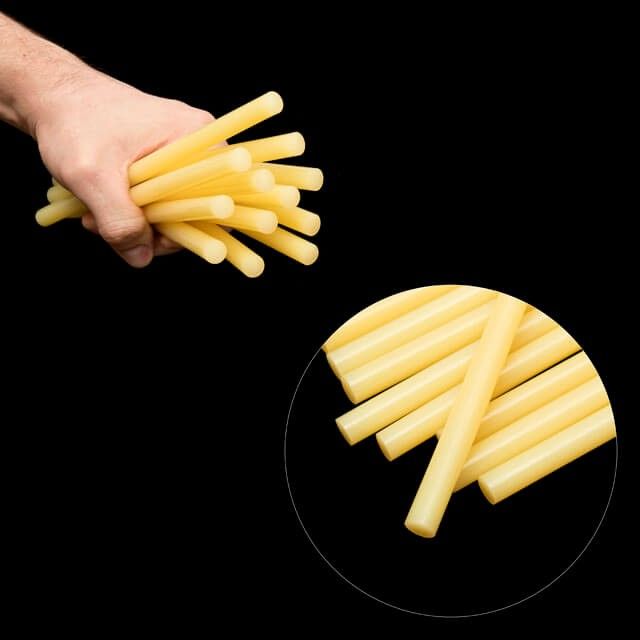 Комплект желтых клеевых стержней 11,2 мм*200 мм, 12 ед. INTERTOOL RT-1021