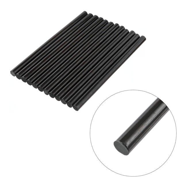 Комплект черных клеевых стержней 11,2 мм*200 мм, 12 ед. INTERTOOL RT-1023