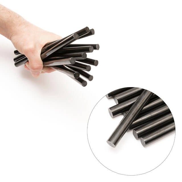Комплект черных клеевых стержней 11,2 мм*200 мм, 12 ед. INTERTOOL RT-1023
