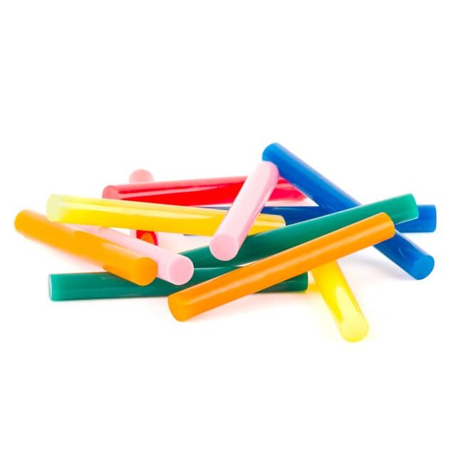 Комплект цветных клеевых стержней 11.2*100 мм, 12 ед. INTERTOOL RT-1027