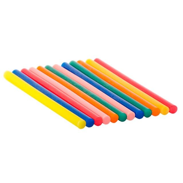 Комплект цветных клеевых стержней 11.2*200 мм, 12 ед. INTERTOOL RT-1028
