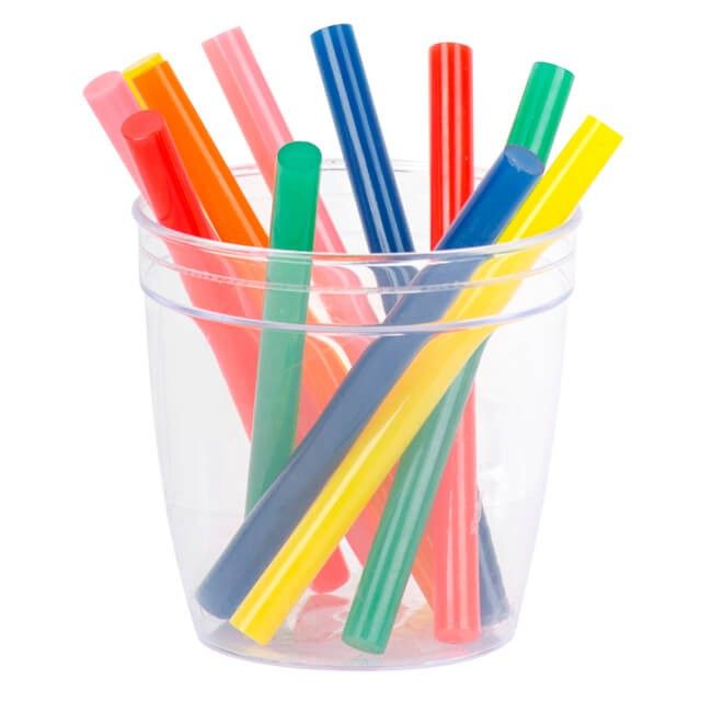 Комплект цветных клеевых стержней 7.4*100 мм, 12 ед. INTERTOOL RT-1031