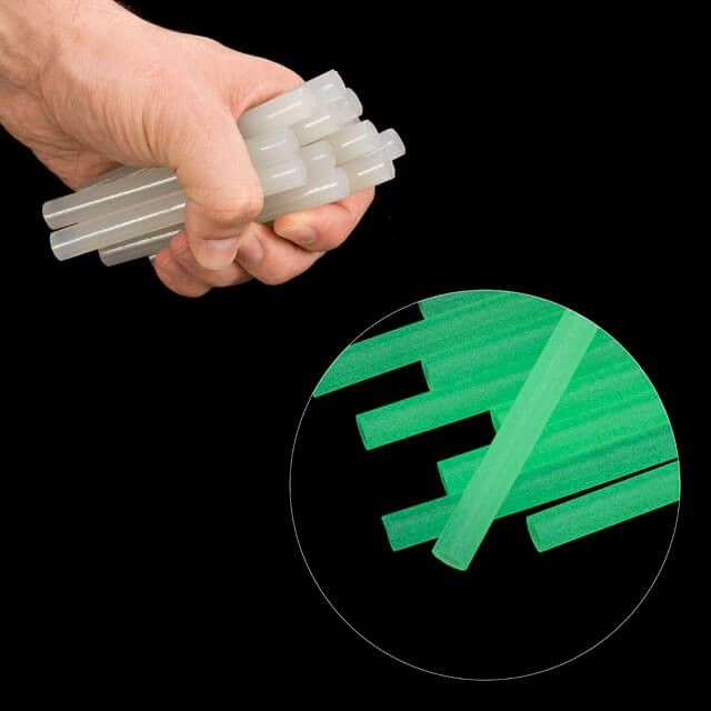 Комплект флуоресцентных клеевых стержней 11.2*100 мм, 12 ед. INTERTOOL RT-1037