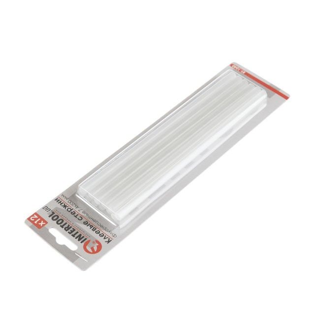 Комплект флуоресцентных клеевых стержней 7.4*200 мм, 12 ед. INTERTOOL RT-1040