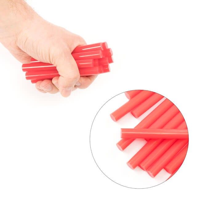 Комплект красных клеевых стержней 11.2*100 мм, 12 ед. INTERTOOL RT-1041