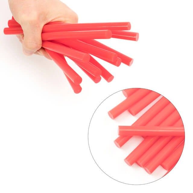 Комплект красных клеевых стержней 11.2*200 мм, 12 од. INTERTOOL RT-1042