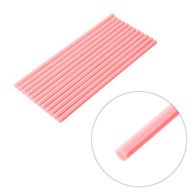 Комплект розовых клеевых стержней 7.4*200 мм, 12 ед. INTERTOOL RT-1048